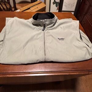 SDI TEC Men’s Full Zip Tradition Golf Club Lined Suede Vest Size XXL